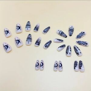 Cosmic Seeing Eye Press On Nails Medium Almond Shape 24 Pieces